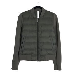 LULULEMON Reversible Down Around Bomber Jacket Armory 800 Down Fill Women's 6
